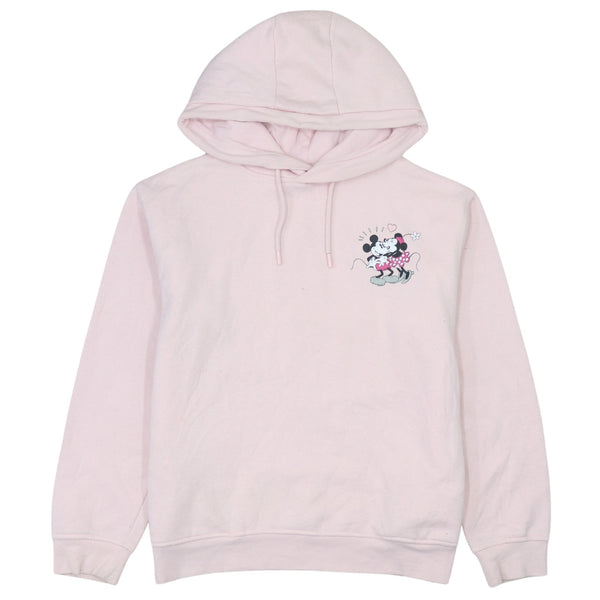 Disney 90's Mickey & Minnie Mouse Pullover Hoodie Small Pink