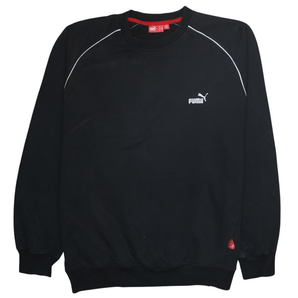 Puma 90's Lightweight Crew Neck Sweatshirt XLarge Black