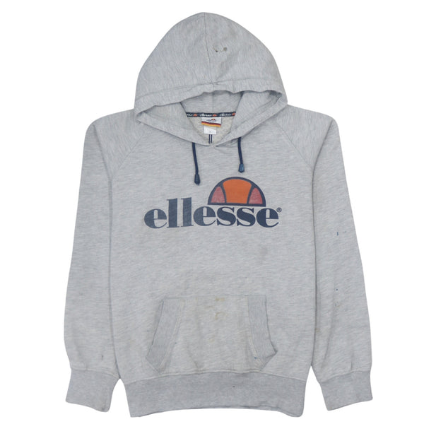 Ellesse 90's Vintage Spellout Pullover Hoodie Medium Grey Women’s