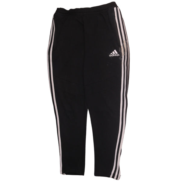 Adidas 90's Black Elastic Waist Drawstring Medium Trousers Pants