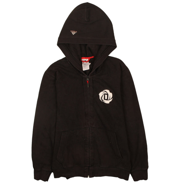 Adidas Vintage 90's Black Hoodie Large, Drawstring, Full Zip, Pockets