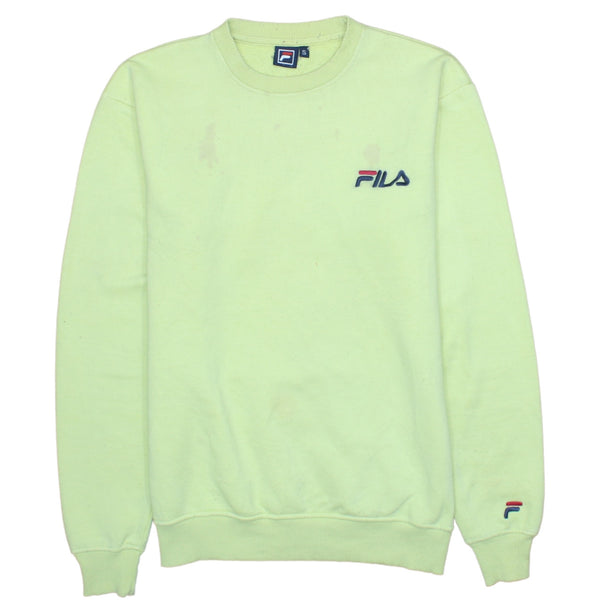Fila 90's Green Lightweight Crew Neck Men's Small Sweatshirt Vintage