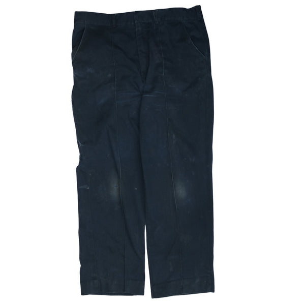 Dickies 90's Black Straight Leg Baggy Trousers / Pants Size 36