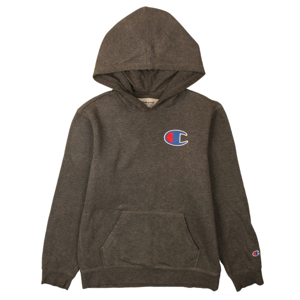 Champion 90's Drawstring Pockets Pullover Hoodie XLarge Grey