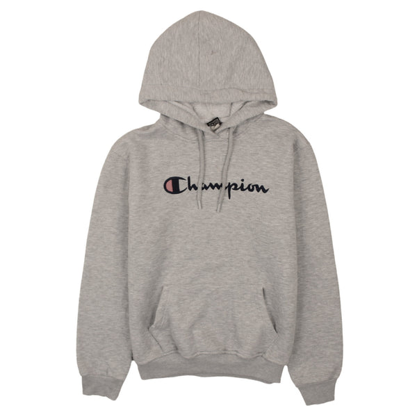 Champion 90's Grey XXLarge Spellout Pullover Hoodie, Vintage Style
