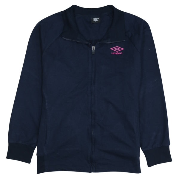 Umbro 90's Vintage Lightweight Navy Blue Full Zip Sweatshirt Women's XLarge