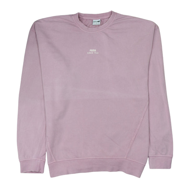Puma 90's Lightweight Crew Neck Sweatshirt Large Pink