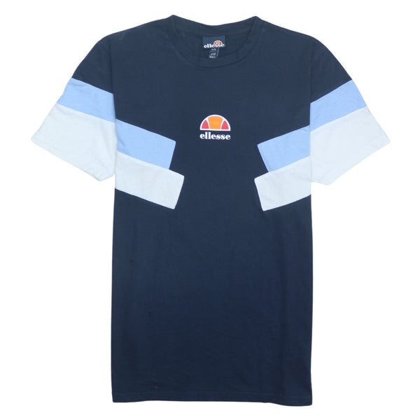 Ellesse Vintage 90's Short Sleeve Crew Neck T Shirt Men's Medium Navy Blue
