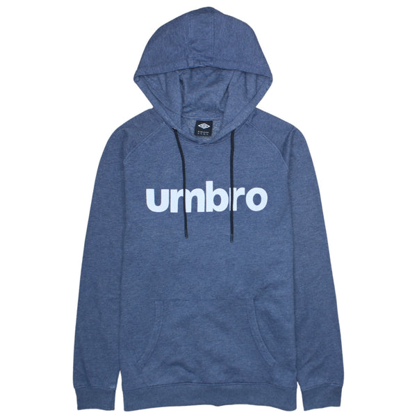 Vintage Umbro 90's Blue Spellout Pullover Hoodie XLarge