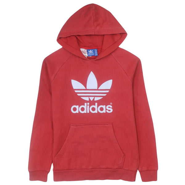 Adidas Vintage 90's Red Spellout Pullover Hoodie Women's Large