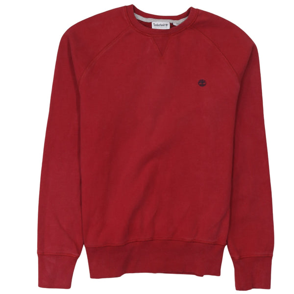Timberland 90's Lightweight Crew Neck Sweatshirt Medium Red