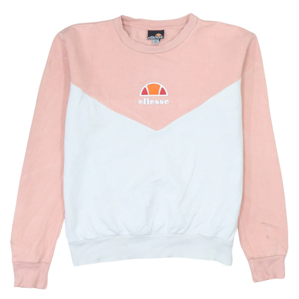 Ellesse 90's Pink Lightweight Crew Neck Sweatshirt Women's Medium