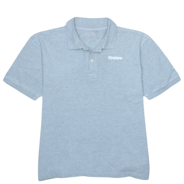 Kappa Vintage 90's Grey Polo Shirt XL Short Sleeve Quarter Button