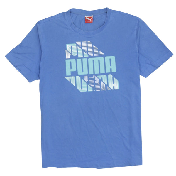 Puma   T Shirt Medium Blue