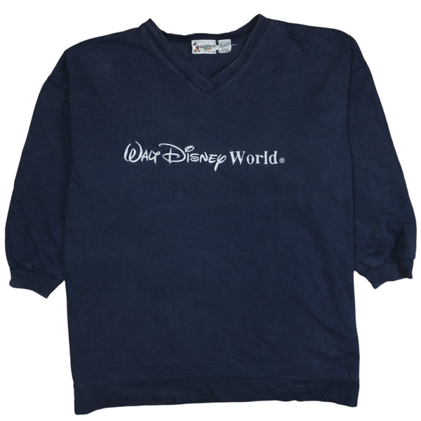Vintage 90s XXXLarge Disney World Crew Neck Sweatshirt Navy Blue