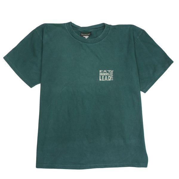 Timberland 90's Green Crew Neck T-Shirt, Large Short Sleeves