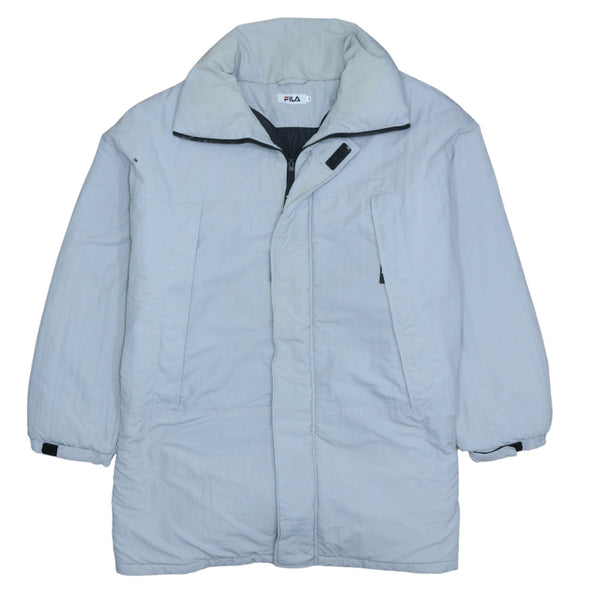 Fila 90's Lightweight Full Zip Up Windbreaker XLarge Grey