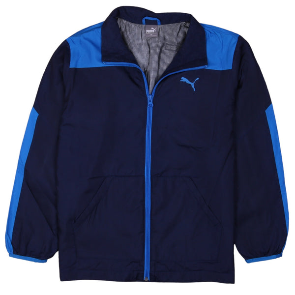 Puma 90's Vintage Navy Blue Sportswear Windbreaker XSmall