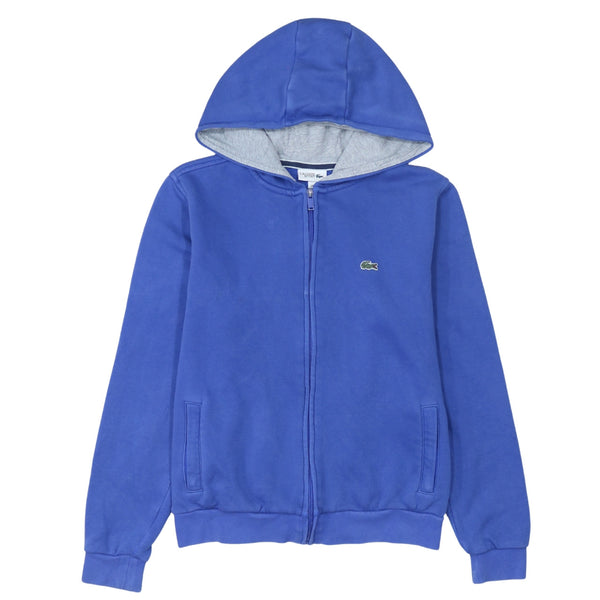 Lacoste 90's Lightweight Full Zip Up Hoodie XSmall  Blue