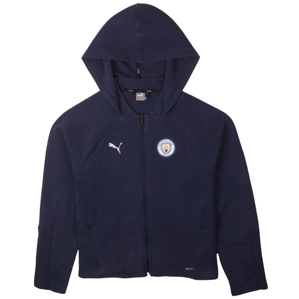 Puma 90's Sportswear Full Zip Up Hoodie XLarge Navy Blue