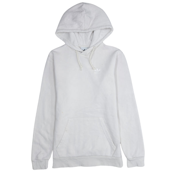 Adidas Vintage 90's Beige Cream Pullover Hoodie XSmall with Drawstring Pockets