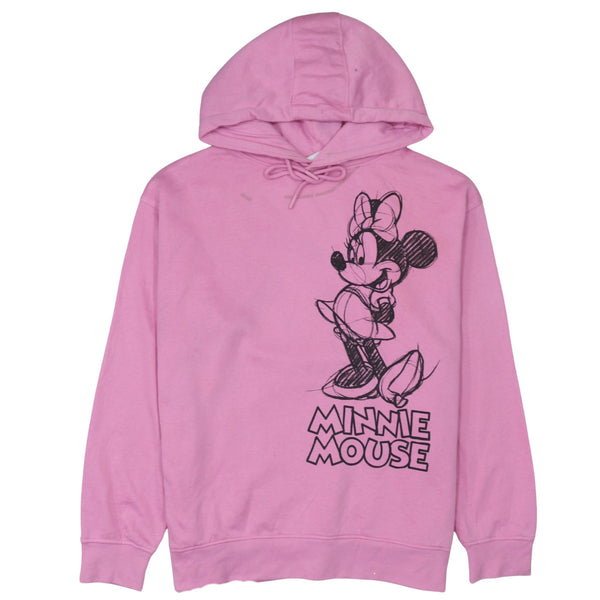 Disney 90's Minnie Mouse Pullover Hoodie Large Pink