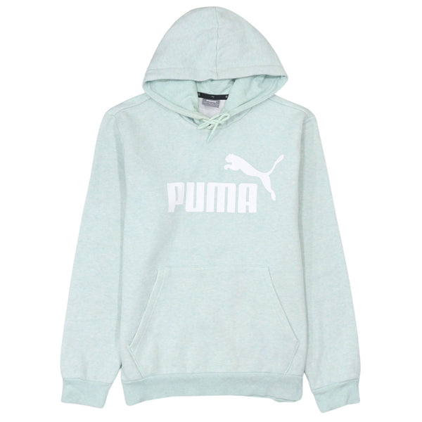 Puma 90's Spellout Pullover Hoodie Small Blue
