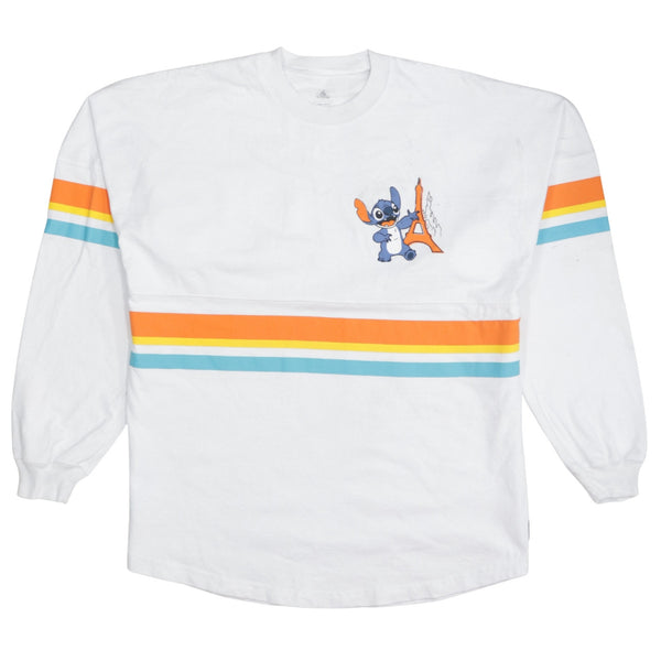 Disney 90's Stitch Crew Neck Sweatshirt Medium White