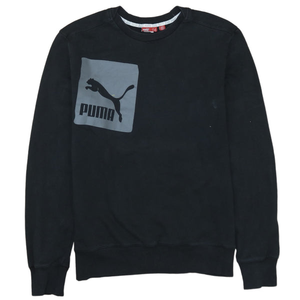 Puma 90's Heavyweight Crew Neck Sweatshirt Medium Black