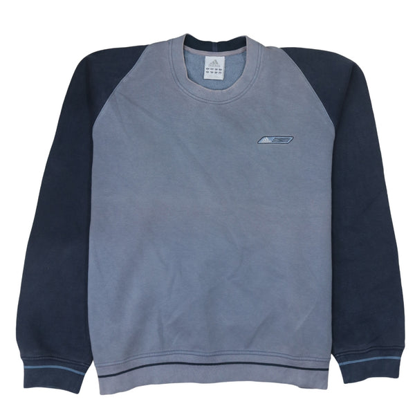 Adidas 90's Lightweight Crew Neck Sweatshirt XLarge Blue
