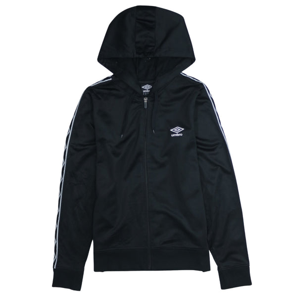 Umbro 90's Lightweight Full Zip Up Hoodie Medium Black