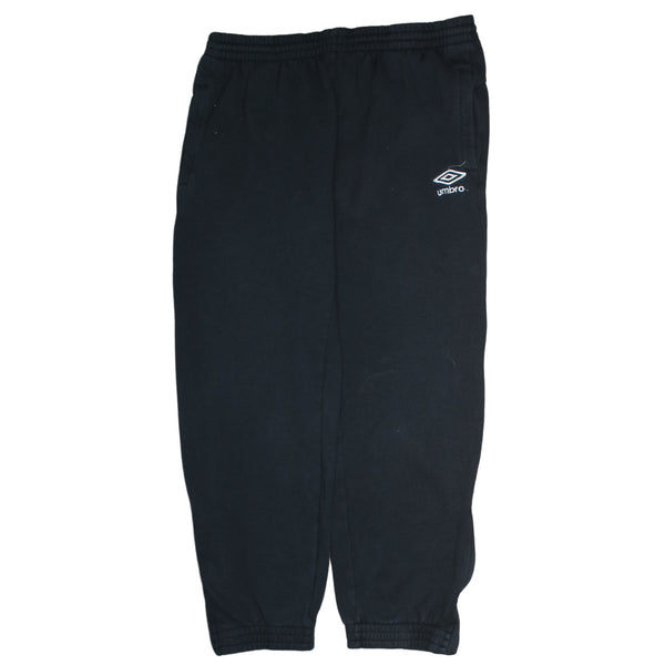 Vintage Umbro 90's Black Tracksuit Joggers / Sweatpants Size 36