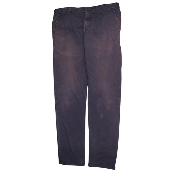 Dickies 90's Men's 32 Straight Leg Baggy Trousers Navy Blue