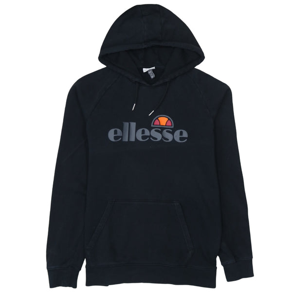 Ellesse 90's Spellout Pullover Hoodie Large Black