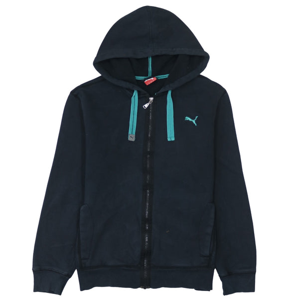 Puma 90's Lightweight Full Zip Up Hoodie Medium Black