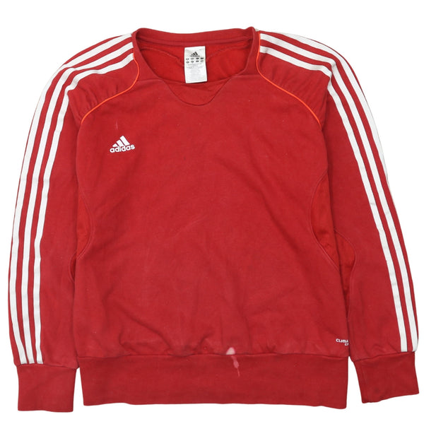 Adidas 90's Red Striped Sleeve Crew Neck Sweatshirt XXLarge (2XL)