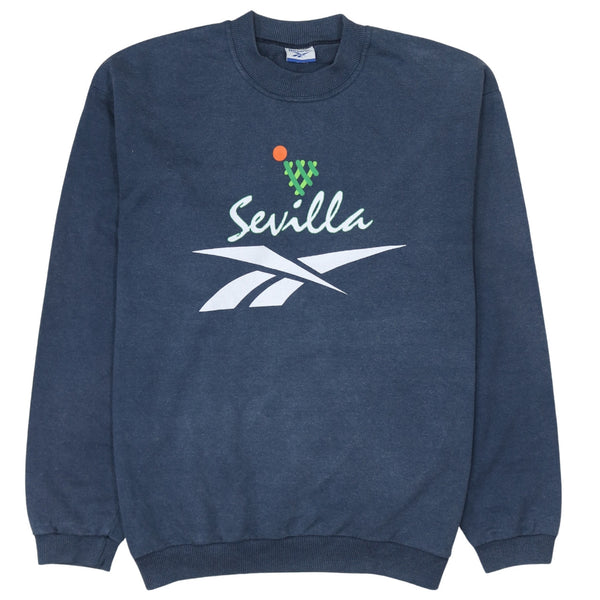 Reebok   Sweatshirt Large  Navy Blue