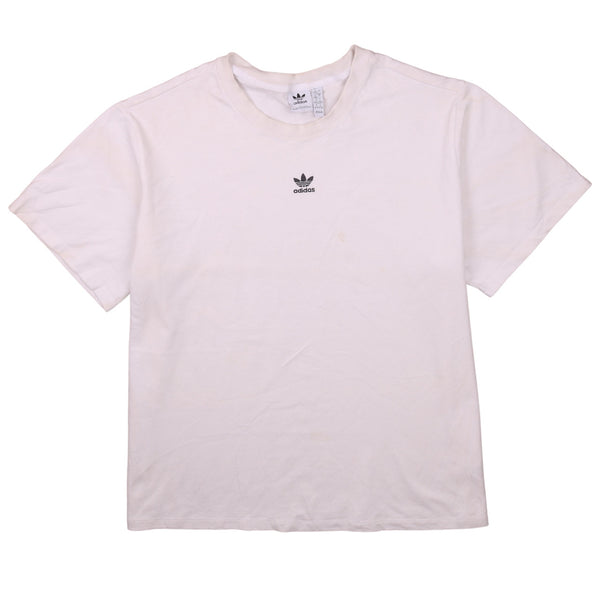 Adidas Vintage 90's Crew Neck White T Shirt XXLarge (2XL) Short Sleeves