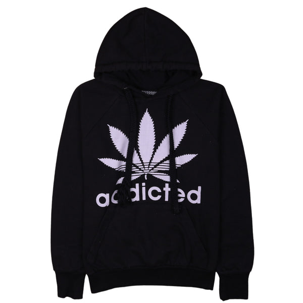 Addicted 90's Vintage Pullover Hoodie in Black Men's Small