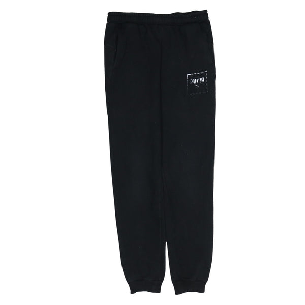 Puma 90's Elasticated Waistband Drawstrings Casual Joggers / Sweatpants Large Black