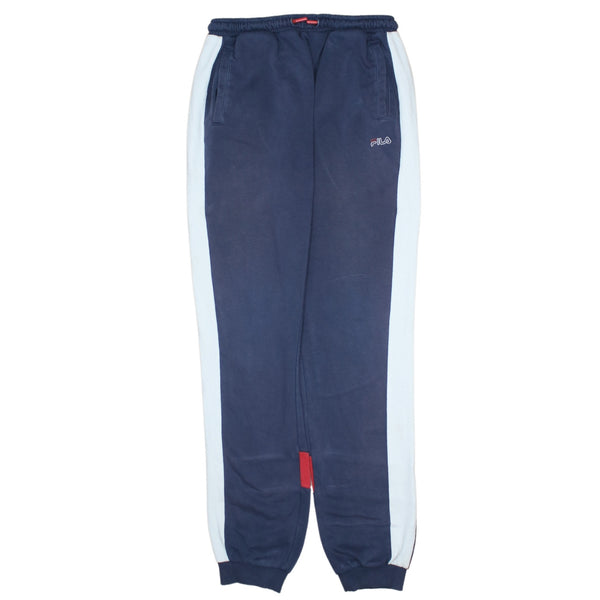 Fila Vintage 90s Women's Navy Joggers Sweatpants Elastic Waist 28