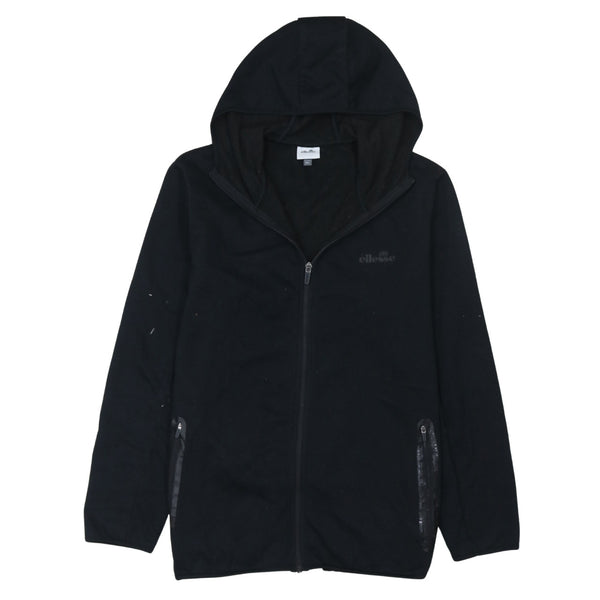 Ellesse 90's Sportswear Full Zip Up Hoodie Large Black