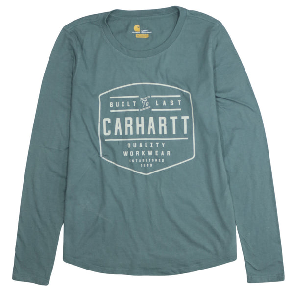 Carhartt 90's Spellout Crew Neck Sweatshirt Large Green