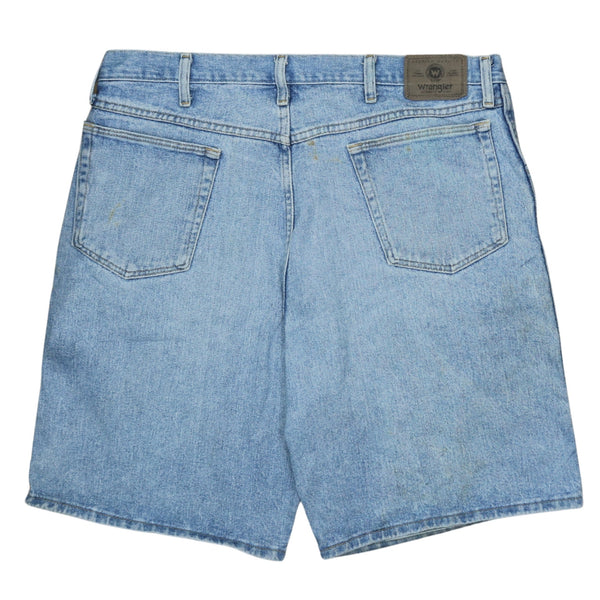 Vintage Wrangler Men's 90s Baggy Blue Chino Shorts Size 38