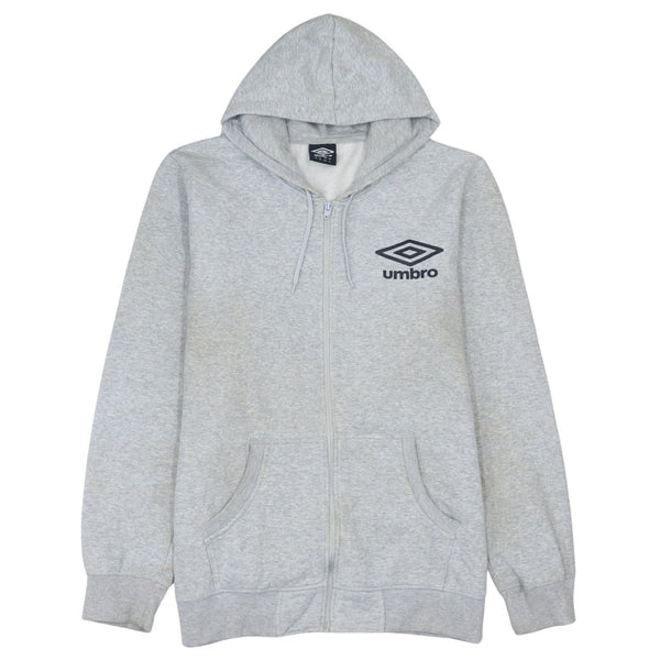 Umbro Vintage 90's Grey Lightweight Full Zip Hoodie XL