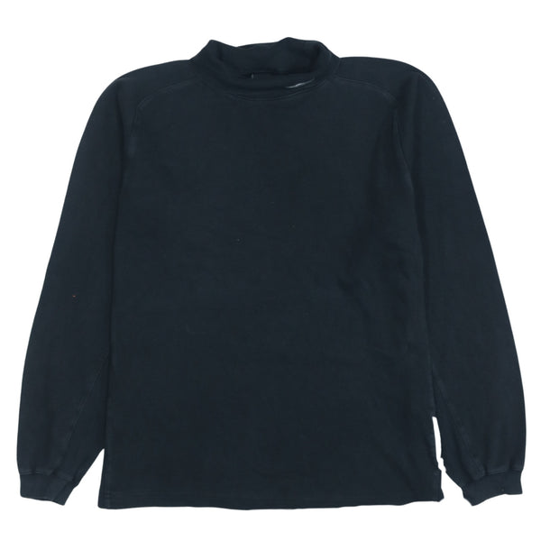 Vintage 90's Umbro Lightweight Black Turtle Neck Sweatshirt Small