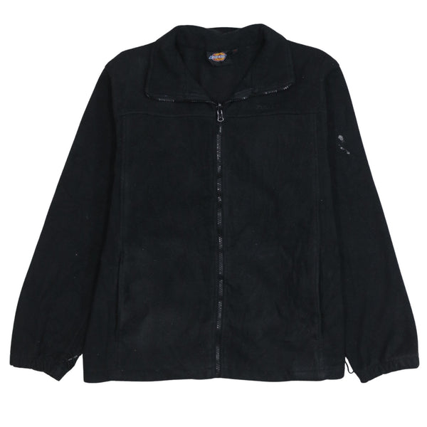 Dickies 90's Hiking Warm Full Zip Up Fleece Jumper Medium Black