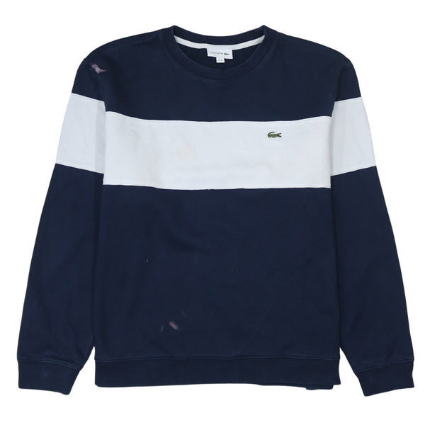 Lacoste 90's Lightweight Crew Neck Sweatshirt XXXLarge (3XL) Navy Blue