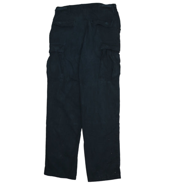 Wrangler 90's Straight Leg Baggy Trousers / Pants 32 Black