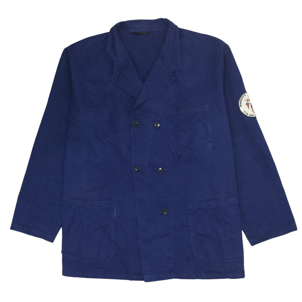 Active 90's Lightweight Button Up Windbreaker XXXLarge  Navy Blue